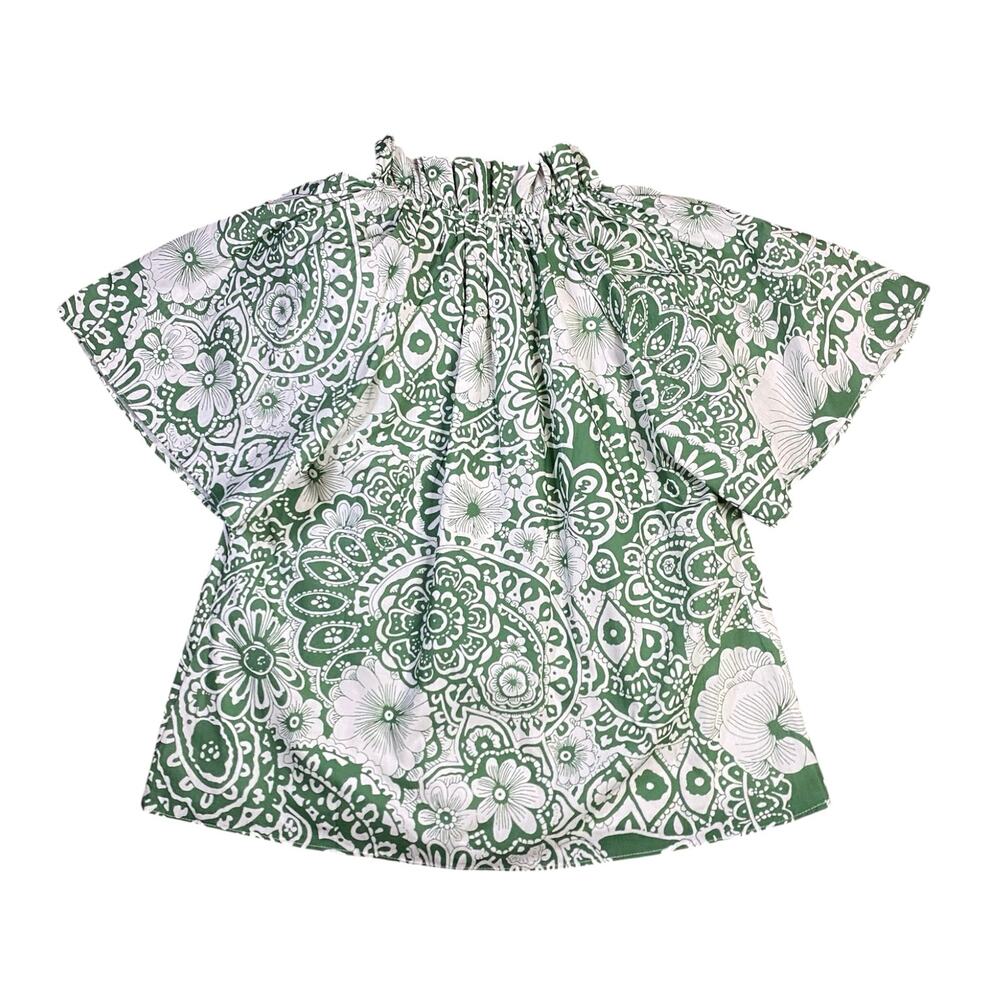 Hyacinth House x Tuckernuck Floral Ruffle Thea Blouse - XS - Picture 4 of 4